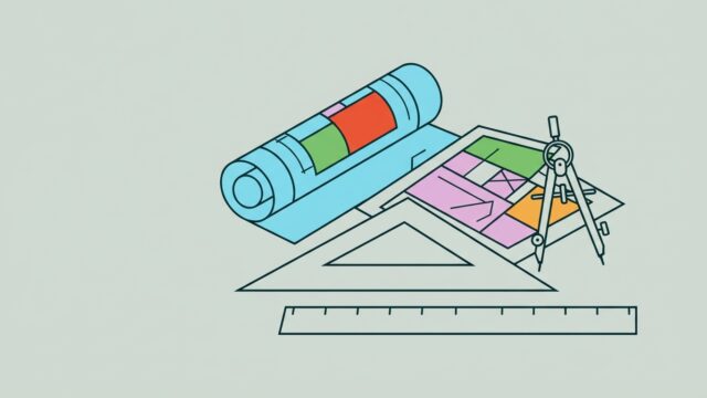 Plan d'urbanisme et outils de dessin technique