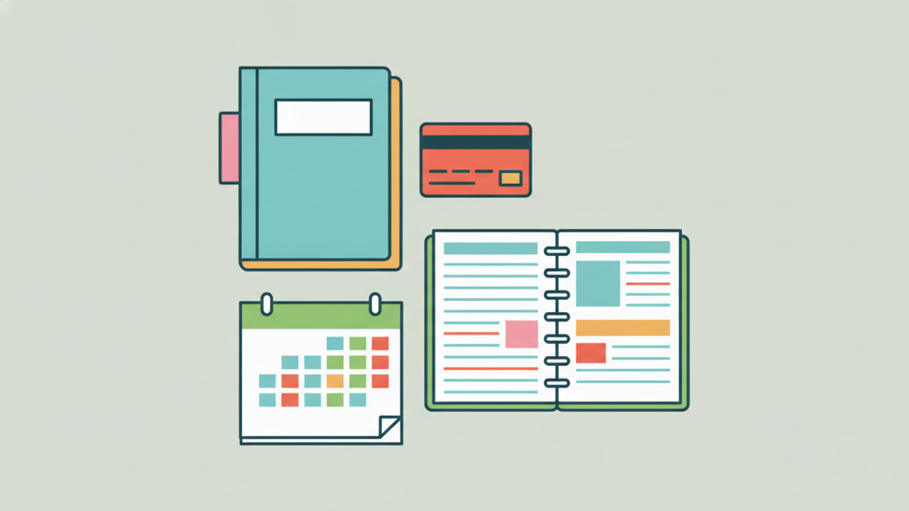 Dossier de formation, carte et calendrier CPF